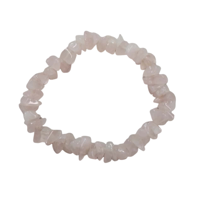 Crystal Chip Bracelet Rose Quartz 