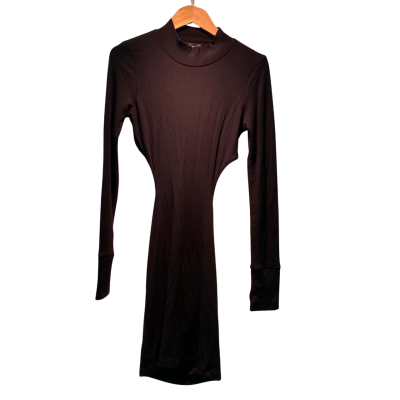 White Fox Womens  Size M Long Sleeve Dress Black  