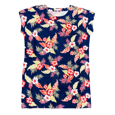 BNWT Millers Size 18 Navy Blue With Red Florals, Crew-neck, Sleeveless Top