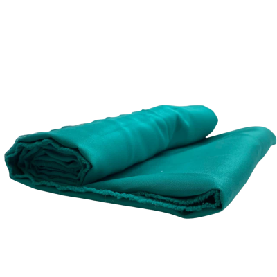 Large Piece Thick Teal Shiny Fabric (not Satin) 140 x 260 cm      FAB1