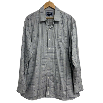 Gazman Mens Size XXL Blue Checked Button Up Shirt