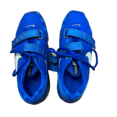 Nike Mens Shoes Size 8 Blue/ Green for Weightlifting