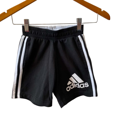 Adidas Kids  Size 5 Shorts Black  / White 