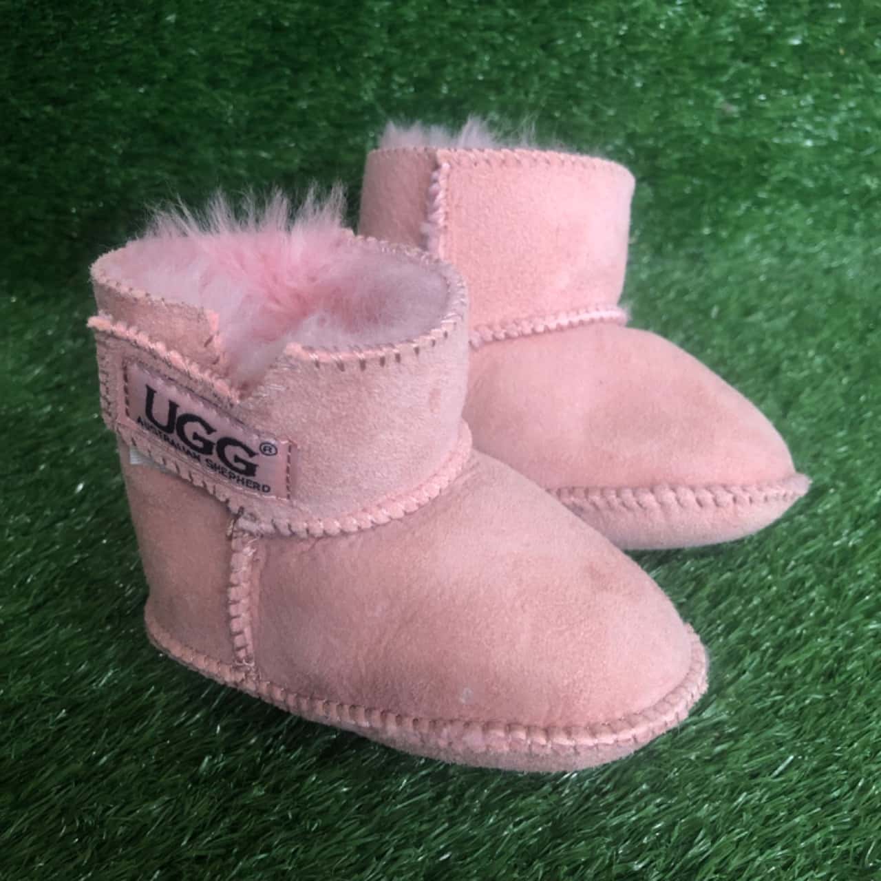 UGG Pink Sheepskin Boots (Size S)(s)
