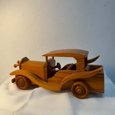 Old Wooden Toy Car 