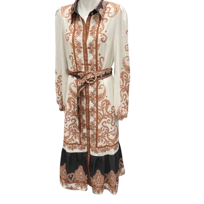 Yours truly Womens  Size 10 Maxi Dress Pattern / White 