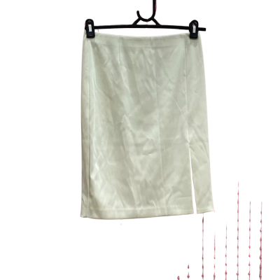 H&M Womens Size 8 Cream Midi Skirt 