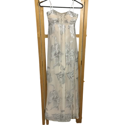 Forever New Strapless Silk Formal Dress 