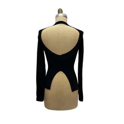 Frame Womens  Size S Long Sleeve Shirt Black  