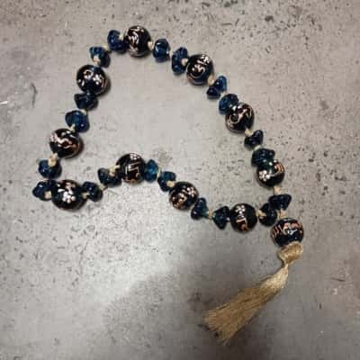 Oversize Painted Glass Beads