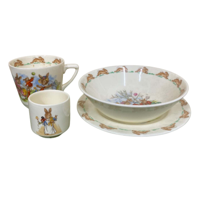 Bunnykins Cups, Bowl & Plate