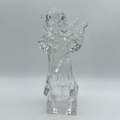 MIKASA CRYSTAL GERMANY HERALD COLLECTION FIGURINE 'ANGEL WITH MANDOLIN