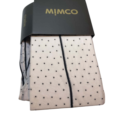 Mimco Womens  Size M/LFull Tights Stocking Polka Seam rig Baby Pink Black 