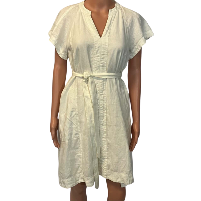 Witchery Womens  Size 10 Casual Dress Cream / Off White 