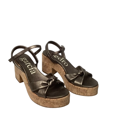 Pedro Garcia metallic bronze wedge heels size 41 RRP $575