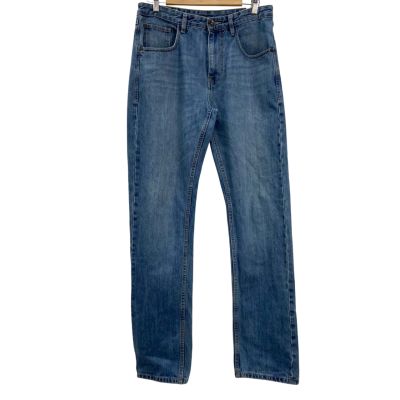 Ben Sherman - Mens Hempstead Tapered Jeans (100% Cotton) - Size Approx. (Waist: 87cm, Length: 110cm) - Blue 