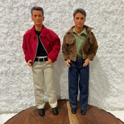 Vintage fashion dolls - TV series Beverly Hills, 90210: Dylan McKay & Brandon Walsh