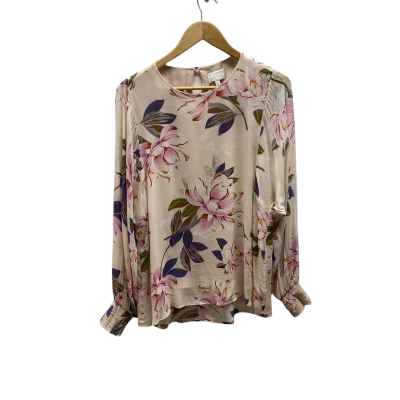Witchery Womens  Size 10 Pink Floral Top