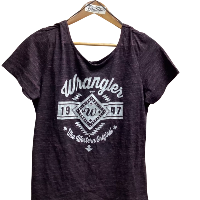 Wrangler Womens  Size 14 T-shirts Black  / Pink  