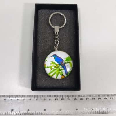 Keyring Resin Blur Bird As New PreOwned 