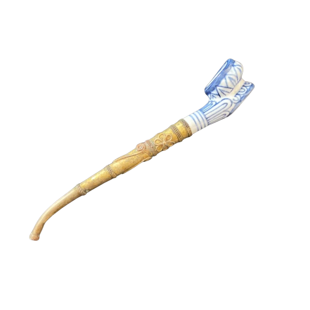 Vintage Style Bowl Smoking Pipe Ceramic Porcelain