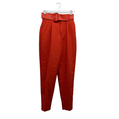 Zara Womens Size XS Stunning Vibrant Orange Pants BNWT