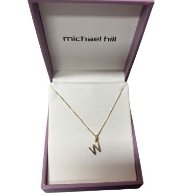 Michael Hill ‘W’ Pendant on Chain - 10K