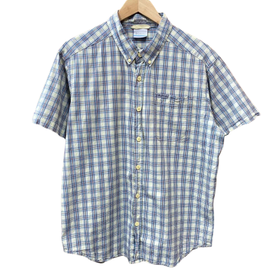 Columbia Checked Short Sleeve Shirt Size L 