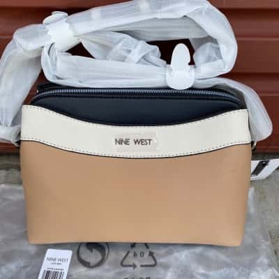 Nine West Womens Beige /Black /Khaki Lior Mini Cross Body Bag 