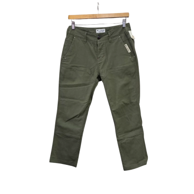 La Canvas Womens  Size 29 Cropped Pants Olive 