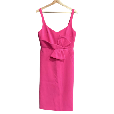 BNWT BY JOHNNY. Belle Bow Midi Dress Pink Size 12