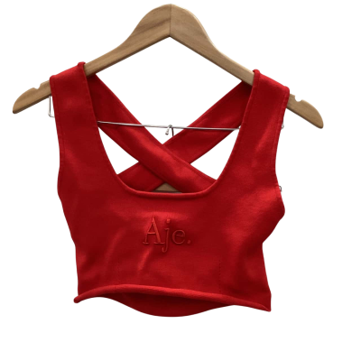 AJE Womens  Size M Singlet Top Red 