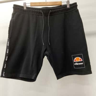Ellesse Fleece Shorts in Black Size XL