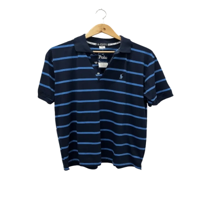 NEW Polo Ralph Lauren Mens  Size XXL Polo Shirt Blue / Navy Blue / Striped 