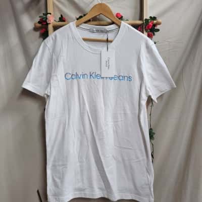 Mens Calvin Klein Jeans White Tshirt Size XXL RRP $59.95