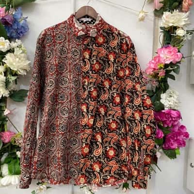 Boom Shankar Womens  Size XXL Long Sleeve Shirt Multicoloured 