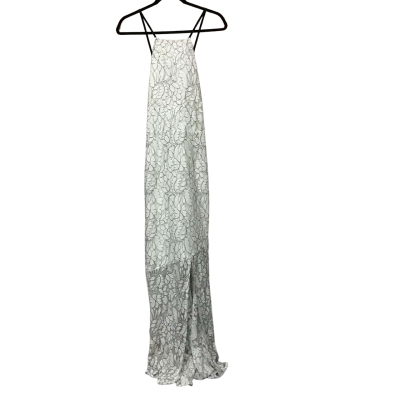 CHANCERY Alexandria Womens  Size 16 Halter Gown Contrast Lace Dress