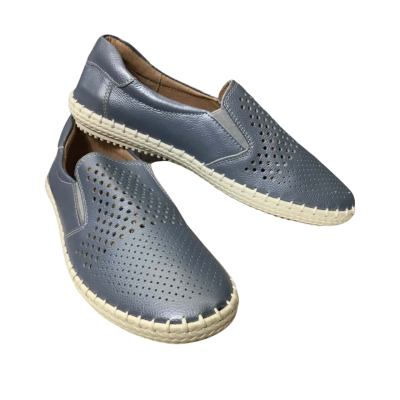Just Bee Women's Size 39 Metallic Blue Espadrilles