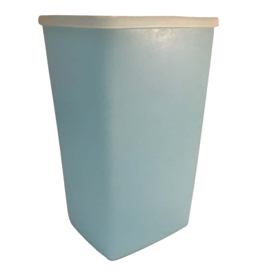 Vintage Light Blue Square Canister