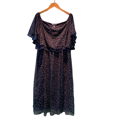 European collection Womens  Size 46 Midi Dress Blue / White 