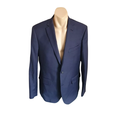 Van Heusen Mens  Size 104 Reg Suit Jacket Navy Blue 