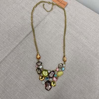 Amandarine Women's Chunky Necklace Multicoloured BNWT