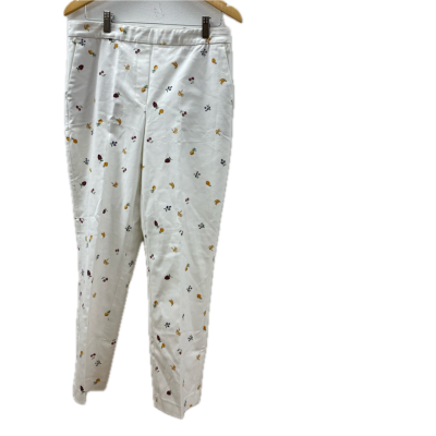 Rachel Zoe Womens Size 10 White  fruit pants