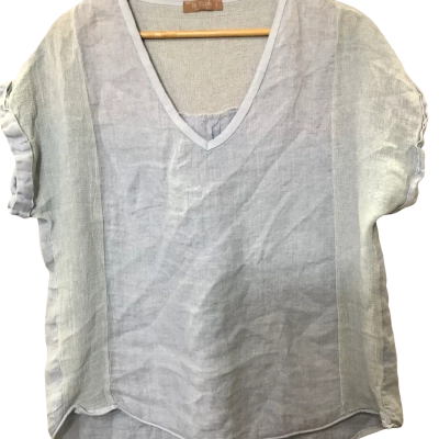 La Strado Womens  Size L Sleeveless Top Blue 