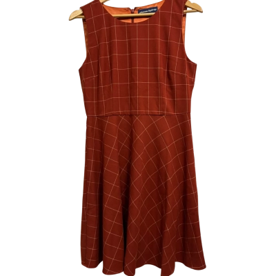 Princess Highway, Womens, Size 10, auburn orange plaid dress