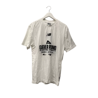 New Balance Mens AFL GATHER ROUND Size S Short Sleeve T-shirt White 