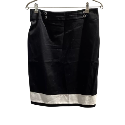 Anthea Crawford Womens  Size 12 Pencil Skirt Black  / White 