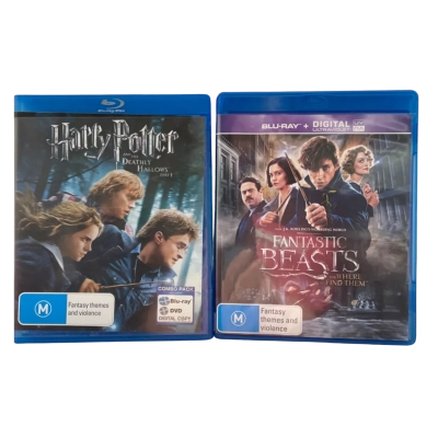 Fantasy “Harry Potter & Fantastic Beasts” Blu-ray DVDs Discs Set - Rated M