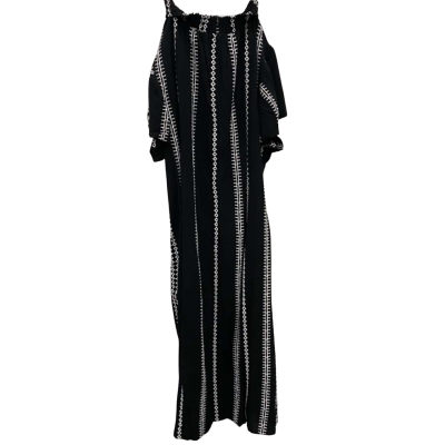 Autograph Flutter Sleeve Dress Womens Size 20 Black / White 