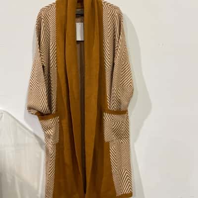 Katies Womens  Size L Cardigan Long Brown RRP$129.99